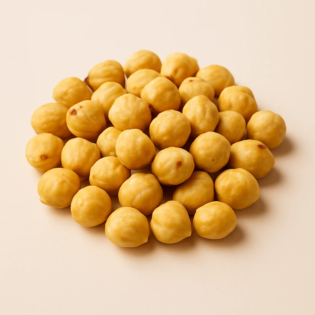 Geröstete haselnüsse ohne salz