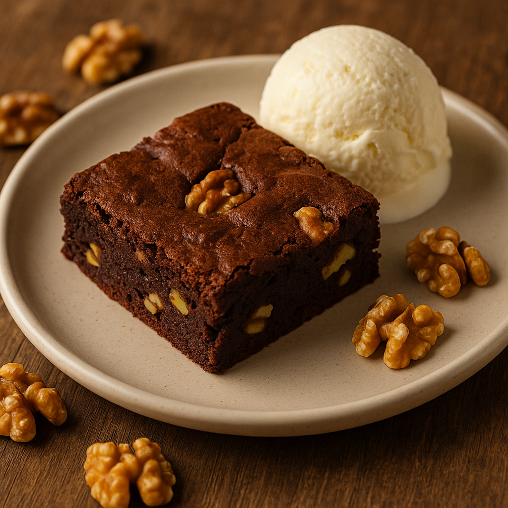 Brownie mit Walnüssen und Schokolade – unwiderstehliches Rezept
