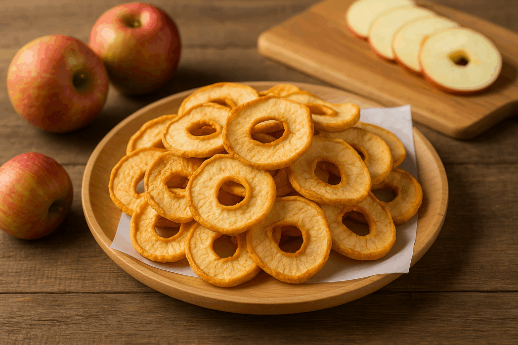 Apfel im Backofen trocknen