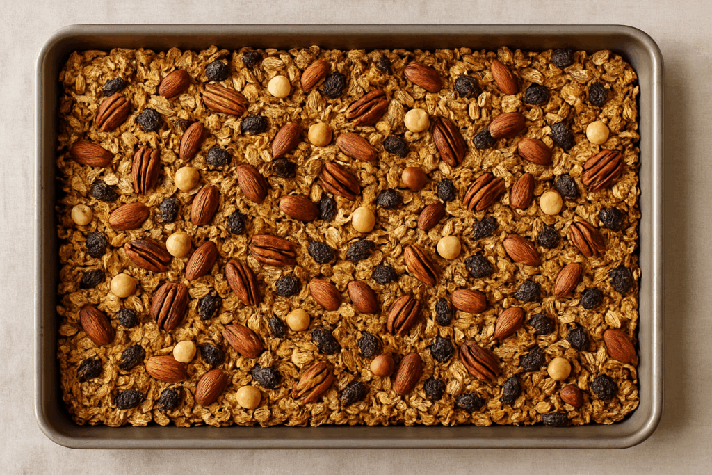 Knuspriges Granola mit Nüssen