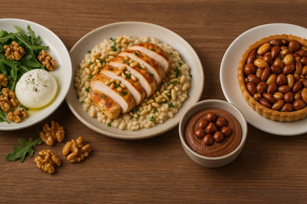 Nüsse in der Gastronomie