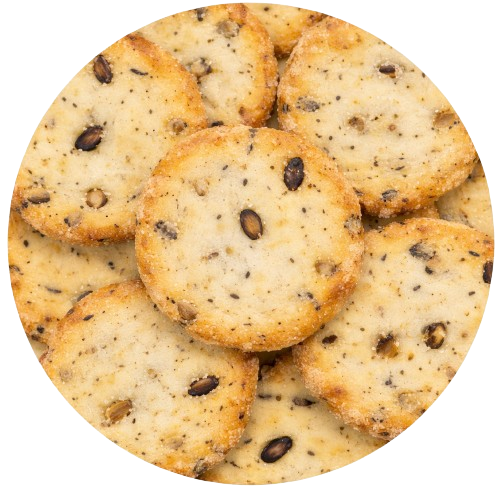 Reiscracker mit Sojabohnen