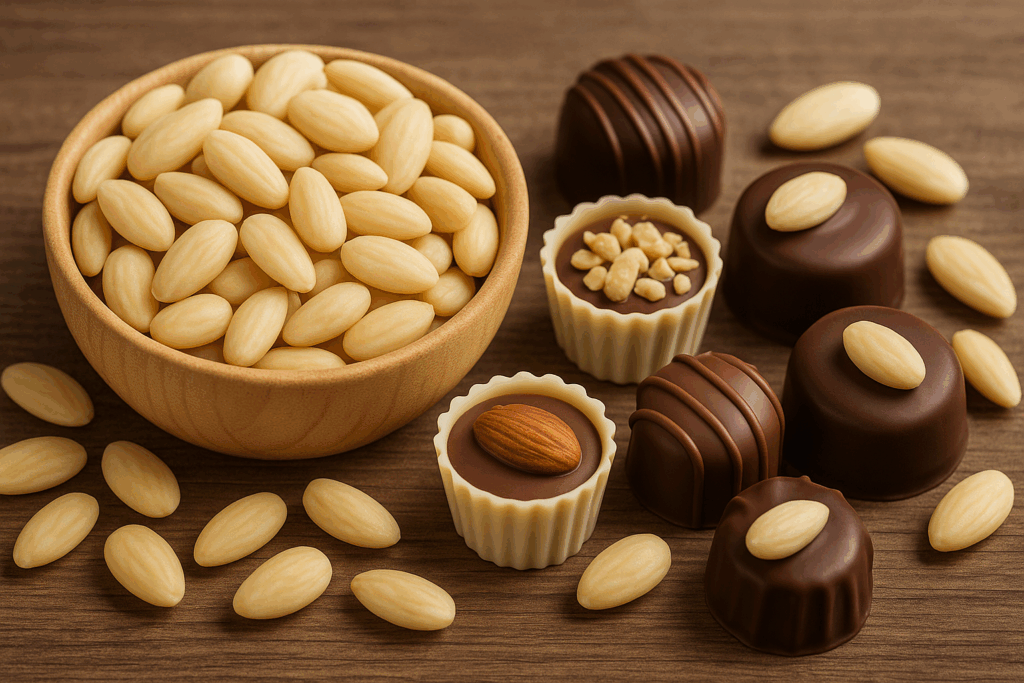 Warum blanchierte Mandeln perfekt für Pralinen sind